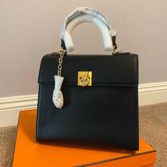 clasp linen crossbody/handheld bag - Picture 1 of 6